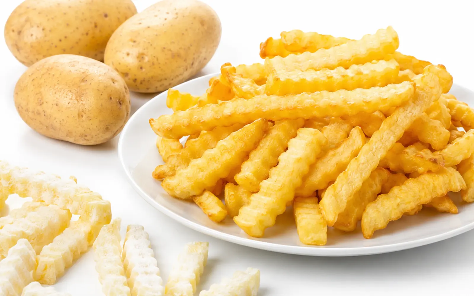 Tiefgekühlte Wellenschnitt-Pommes