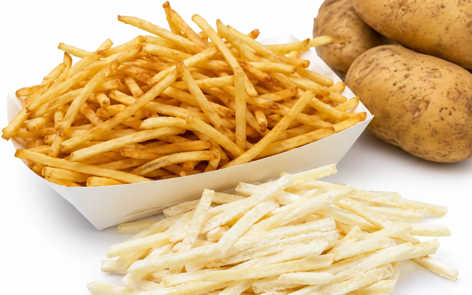 Frites fines surgelées d’un quart de pouce