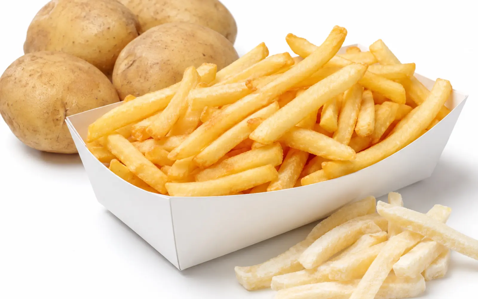 Frites surgelées coupe droite de trois huitièmes de pouce