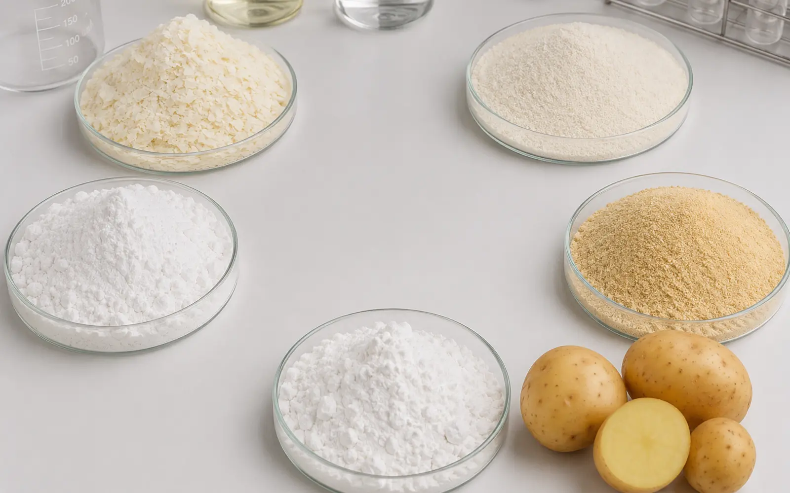 Selection of potatoes and food-grade potato ingredients